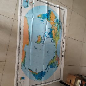 地理教学地图挂图，世界年降水量
