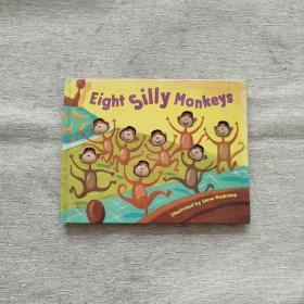 英文书 eight silly monkeys