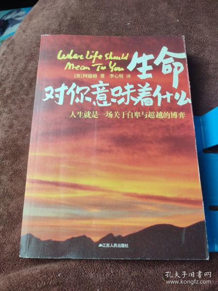 生命对你意味着什么：人生就是一场关于自卑与超越的博弈