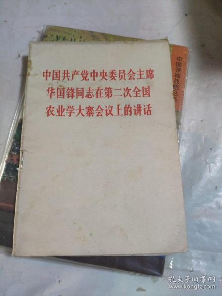 中国共产党中央委员会主席华国锋同志在第二次全国农业学大寨会议上的讲话