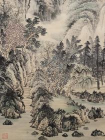 A 李可染 精品纸本山水风景画 画心