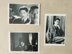 著名电影 奥斯卡金像奖9项得奖《末代皇帝》作曲 坂本龙一（日本著名音乐大师）单独照 3张（黑白）均约6寸
