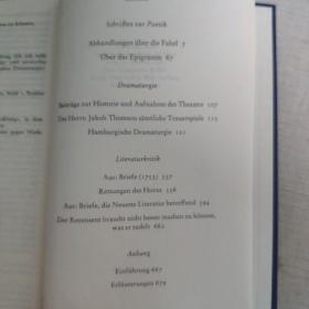 国内现货  德语版  莱辛文集  三卷本全   
Lessings Werke. (Erster Band: Gedichte - Fabeln - Dramen; Zweiter Band: Schriften I; Dritter Band: Schriften II. 3 Bde.) Erläuterungen v. Bodo Lecke.  布面精装/带函套  德文原版