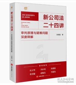 新公司法二十四讲 审判原理与疑难问题深度释解 王毓莹 著 司法案例/实务解析社科