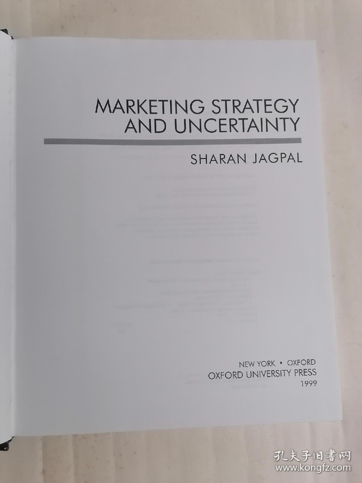 外文原版：MarketingStrategyandUncertainty