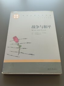 战争与和平 中小学生课外阅读书籍世界经典文学名著青少年儿童文学读物故事书名家名译原汁原味读原著