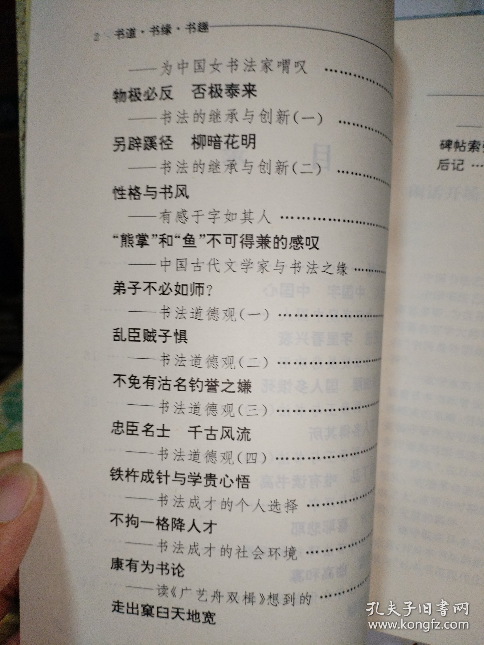 书道·书缘·书趣:中国书法杂说