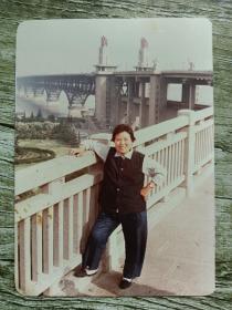 经典的南京长江大桥老照片一张