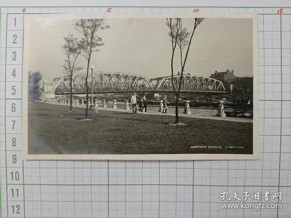 01600 上海外白渡桥 照片版 民国时期老明信片