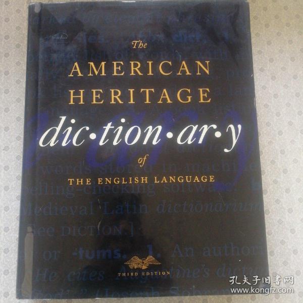 The American Heritage Dictionary of The English Language 美国传统英语大辞典 第三版，带拇指索引