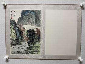 袁松年，春山似锦，国画卡板