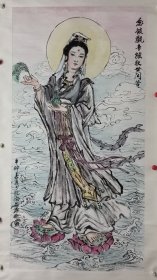 张品操 138/68 立轴 著名画家，美术教育家，祖籍安徽桐城。1936年生于浙江省安吉县。1961年毕业于浙江美术学院（今中国美术学院）中国画系人物本科，并留校任教。在学习期间得潘天寿等老一辈国画大家们亲授，擅长意笔人物画，以写生为主，兼作山水。现为中国美术学院教授、中国美术家协会会员。