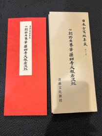 N   日本古写经集成 第六卷 伝朝野鱼养笔药师寺大般若波经 珂罗版