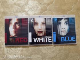 【近全新盒装蓝光光碟】：《BLUE WHITE RED》 Krzysztof Kieslowski's 基耶斯洛夫斯基的电影作品《蓝白红三部曲》