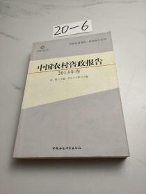 中国农村调查·咨政报告系列：中国农村咨政报告（2013年卷）