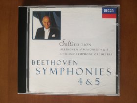 贝多芬：第四、五交响曲 原版CD唱片 包邮