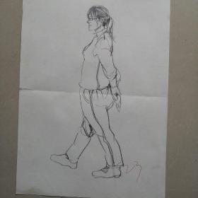 美院流出速写铅笔人物画