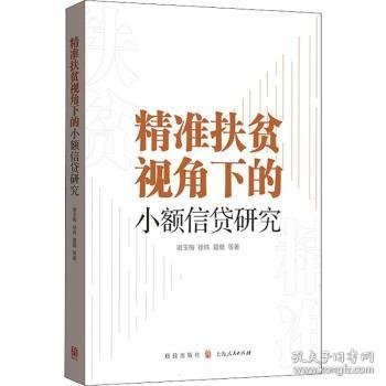 精准扶贫视角下的小额信贷研究