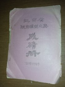江西省航海模型比赛秩序册（1988）