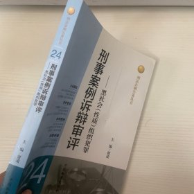 刑法分则实务丛书·刑事案例诉辩审评（24）：黑社会（性质）组织犯罪