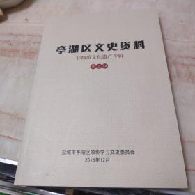 亭湖区文史资料，非物质文化遗产专辑