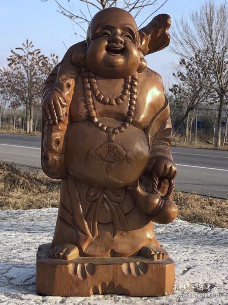 黄杨木佛像，招财纳福，吉祥平安，无修补，全品