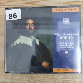 86唱片光盘CD：OTHELLO+WILLIAM SHAKESPEARE  3张碟片附歌词精装