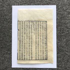 【清木刻伶仃散页】同治十二年（1873）广州藏修堂重刊本，渔洋山人王士禛《带经堂诗话》卷三第13个筒子页（此拍品为单个筒子页，原为残册，拆洗手工修补）