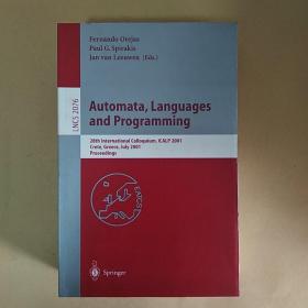 英文原版:Automata, Languages and Programming 自动化、编程和语言（目录见图）