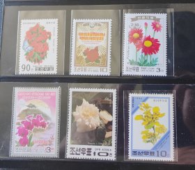 朝鲜植物邮票 1991-2008 6套6枚全新