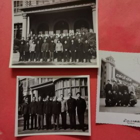 《怀旧合影照片》 70-80年代黑白合影照片三张