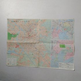 无锡城区交通旅游图