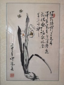 许鸿宾（当代草虫画大家）尺寸：45x68cm