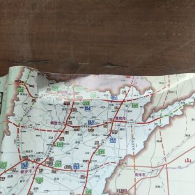 2013年河南省高速公路图 背面永登高速公路、泗许高速公路途径路线 破损，折痕。4月4四袋。