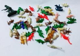 早期兵人鳄鱼怪兽玩具摆件62个儿童玩具怀旧的情怀