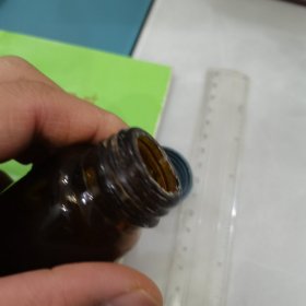 河北东风制药厂七十年代0.05克百喘朋片玻璃药瓶老药标包装