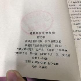 婚姻家庭法律知识