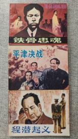 《革命先辈斗争故事》 连环画  《铁骨忠魂》 《平津决战》 《程潜起义》