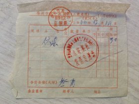 徐州市统一发货票（永安茶社）