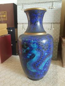 老物件 龙纹琉璃花瓶