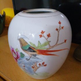 七十年代花鸟罐子