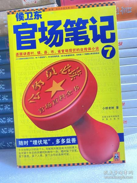 侯卫东官场笔记7：逐层讲透村、镇、县、市、省官场现状的自传体小说