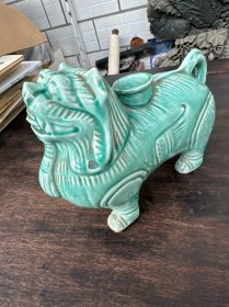 70年代钧瓷开片狮子尊