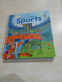 Usborne look inside sports（精装，有点涂画）