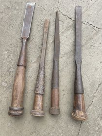 老木工工具一套，老木凿子，平刀，刮刀，品相好，正常使用！