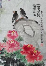 江苏省花鸟画研究会陈培光会长题景俊（国画精品