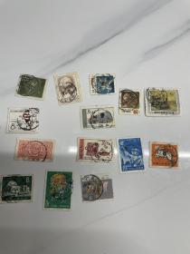 老纪特邮票信销票小地名戳全戳邮票 价格不同