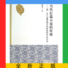 當(dāng)代長篇小說的星座--第一至七屆茅盾文學(xué)獎獲獎作品叢論