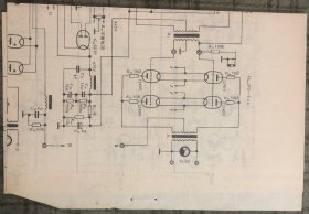 杭州KYW-275-1型扩音机电路图 及 天津500瓦扩音机电路图（两款电子管机）