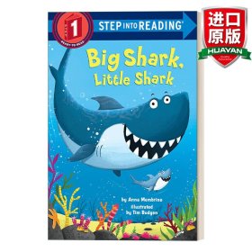 英文原版 Step into Reading 1 - Big Shark, Little Shark 大鲨鱼，小鲨鱼 英文版 进口英语原版书籍